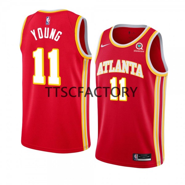 Atlanta Hawks Trikot Trae Young 11 Nike 2022-23 Icon Edition Rot Swingman - Herren